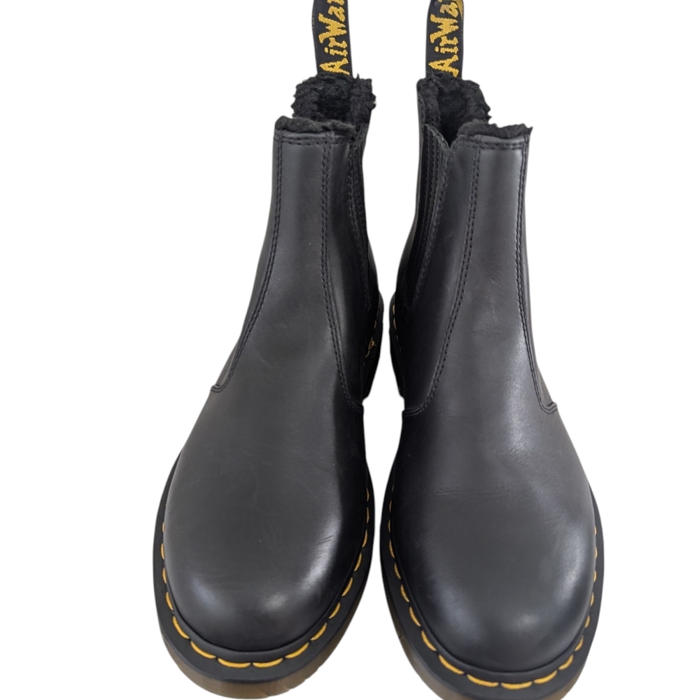 2976 Dr. Martens Wintergrip Leather Chelsea Black Boots .Men Size 8..Ladies Sz 9 - Picture 3 of 9